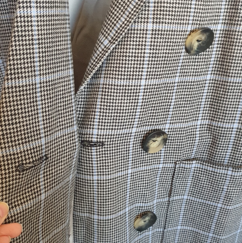 NWT ZARA patch pockets Double-Breasted coat jacket - Picture 8 of 14
